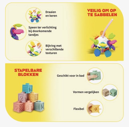 Bidiboo 8 in 1 Montessori Babyspeelgoed Set