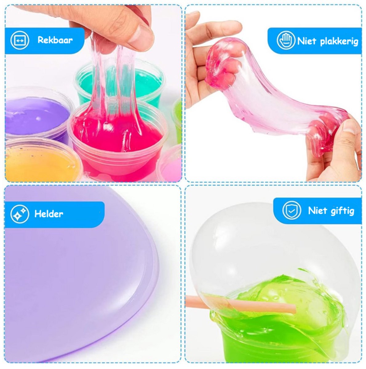 Slijm Kit XXL- 128+ Accessoires – Glow in the Dark