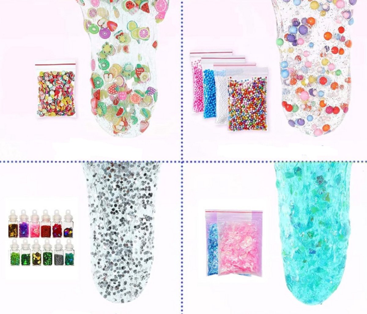 Slijm Kit XXL- 128+ Accessoires – Glow in the Dark