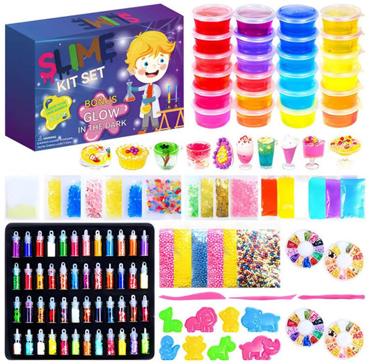 Slijm Kit XXL- 128+ Accessoires – Glow in the Dark