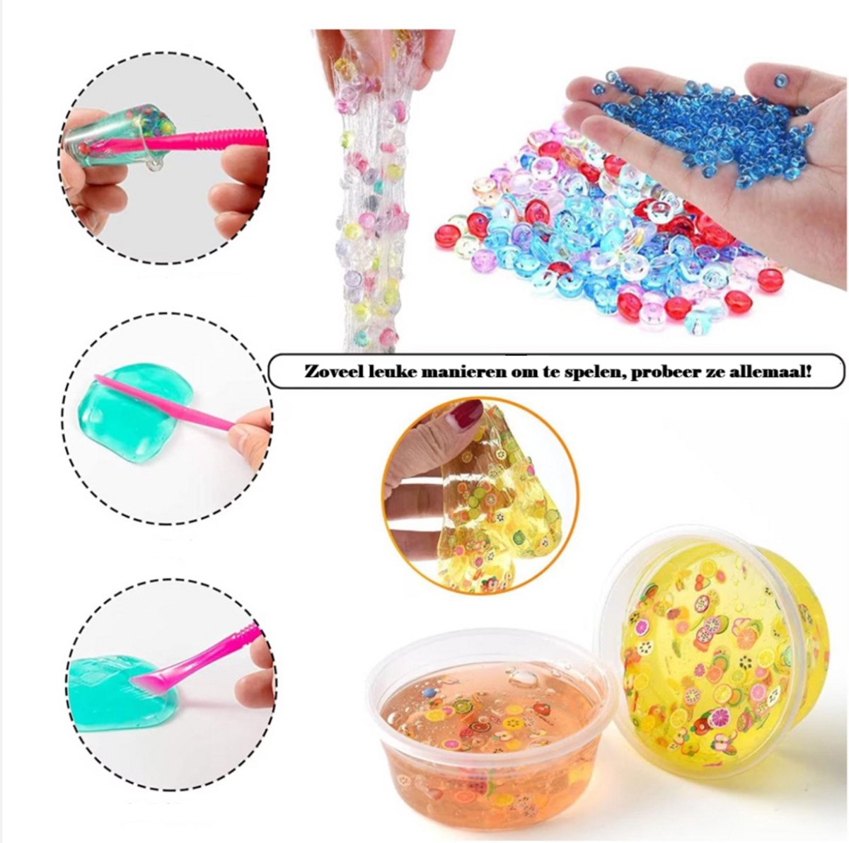 Slijm Kit XXL- 128+ Accessoires – Glow in the Dark