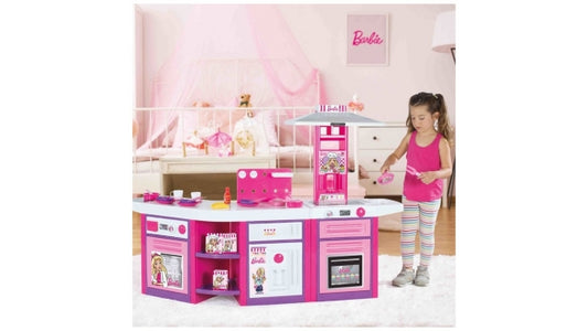 Dolu Barbie Speelkeuken + Geluid Roze