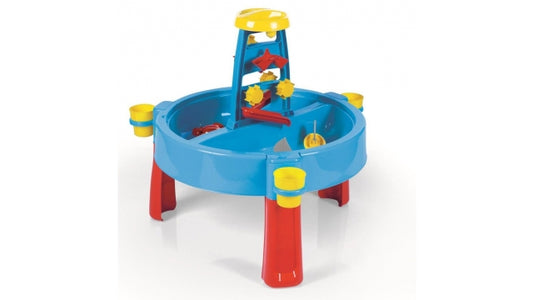 Dolu 2-in-1 Watertafel & Zandtafel met Accessoires Blauw/Rood/Geel 98x98x77cm